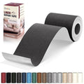 Linen Repair Tape 4x79 inch, Self Adhesive Fabric Patches, Linen Patch Tape Kit, Fabric Repair Tape for Couch Sofas, Headboards, Chairs, Pillows, Curtains, Couches - Black Grey