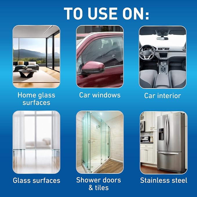 Unger Speed Clean with 4ft Pole and Extra Reusable Pads, Indoor Window Cleaner, Household Cleaning Supplies, Works with Glass and Natural Cleaners and Solutions, Attracts Dust and Dirt