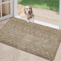 REFETONE Indoor Doormat, Front Door Mat 20"x32" Absorbent Rubber Backing Non Slip Back Door Mats, Washable Low-Profile Inside Floor Mat Door Rugs for Entryway, Resist Dirt Mud Mat for Dogs, Coffee