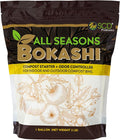 All Seasons Bokashi Compost Starter 2 lbs (1 Gallon) - Dry Bokashi Bran for Kitchen Compost Bin, Compost Food Pet Waste Quickly & Easily with Low Odor by SCD Probiotics | Fermented Wheat Bran, Reduces Odor, Absorbs Moisture, Compost Accelerator, For Ki...