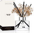 Flower Reed Diffuser Set Vanilla Cinnamon Scent for Bathroom Accessories Shelf Decor & Air Fresheners, Fresh Air Sticks Defusers with 5.1 fl oz Essential Oils, House Office Decor & Gifts