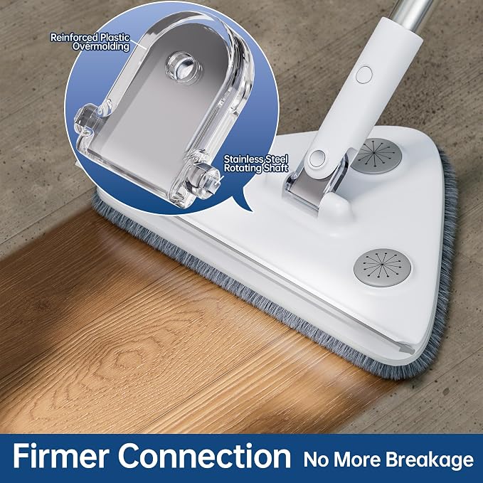 Wall Cleaner Mop with Long Handle, Dust Mop with 6 Reusable Pads | 3-in-1 Wall Duster with Extension pole, 58in Long Handle for Wall/Ceiling/Baseboard/Floors