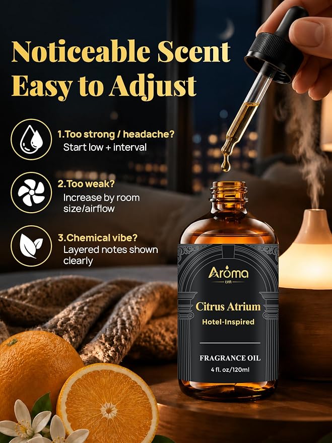 Hotel Collection Diffuser Oil - Citrus Atrium | Hotel-Inspired Miami Citrus Scent With a Rich Aroma and Long-Lasting Scent