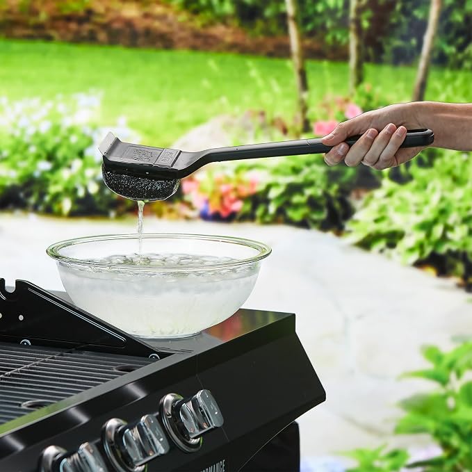 Mr. Bar-B-Q Steam Clean Bristle Free Grill Brush Powered by Scrub Daddy