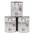 Coloredepoxies 10007 Dark Gray Epoxy Resin Coating Made with Beautiful and Vibrant Pigments, 100% solids, For Garage Floors, Basements, Concrete and Plywood. 3 Quart Kit