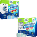 Washing Machine & Dishwasher Cleaner Tablets - 48-Pack Bundle Compatible with Front Loader Top Loader & He Machines and all Dishwashers Removes Buildup Lime Scales and residues - Septic Safe