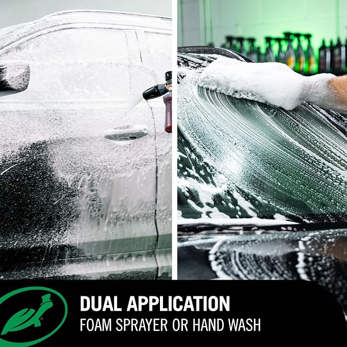 Turtle Wax Hybrid Solutions Pure Wash,pH Neutral Extreme Foaming Car Wash Soap,Bucket or Foam Cannon Application,Won't Strip Waxes or Coatings,Clay Bar Lubricant,Spot-Free Clean,64 fl oz,(Pack of 2)