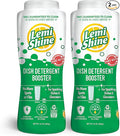 Lemi Shine Natural Dish Detergent Booster - Hard Water Stain Remover - Multi-Use Citric Acid Cleaner - 24 oz (2 Pack)
