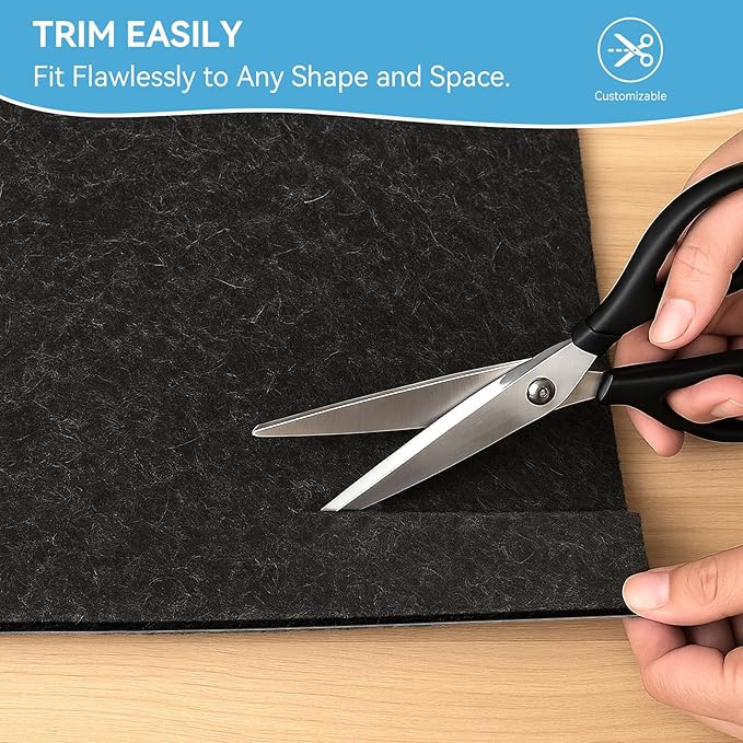 Warmstar 2x8 FT Non Slip Rug Pad,100% Waterproof Felt Rug Pad for Hardwood Floors,1/8” Thick Soft Carpet Pad with Natural Rubber Backing, Secure Grip & Floor Protection