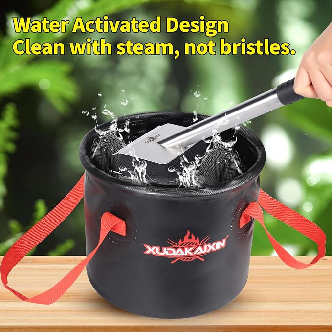 XUDAKAIXIN Grill Brush Bristle Free,(Only Replaceable Cleaning Head No Grill Brush)-Black