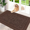 FONEYI Indoor Door Mat 32" x 48", Dirt Trapper Door Mats Non-Slip Entryway Rugs Washable, Absorbent Resist Dirt Welcome Mat, Low Profile Inside Floor Mats for Front Back Door and Entryway, Coffee