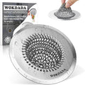 Revolutionary Kitchen Sink Drain Strainer/Patented Reversible Chain Mesh, Effortless Cleaning & Debris Catcher, Large Capacity, Anti-Clog, 304 Stainless Steel & Rust-Proof/Handmade | Revolutionary Sink Strainer, Easy Clean , Fast Drainage,304 Stainless...