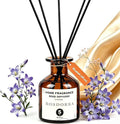 Reed Diffuser for Bathroom 5oz, Bluebell Floral Scent | Long Lasting Reed Diffuser Set, Home Fragrance with Fiber Sticks, Aesthetic Decor Housewarming Gift for Bedroom Office