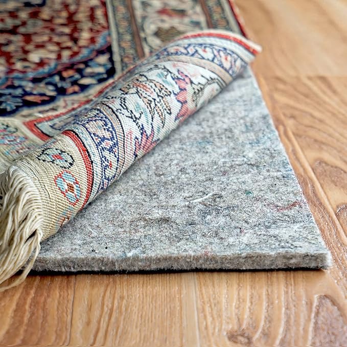 RUGPADUSA - Dual Surface - 1'10" x 9'10" - 1/4" Thick - Felt + Rubber - Non-Slip Backing Rug Pad - Safe for All Floors