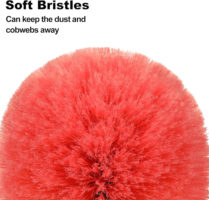 20 Foot High Reach Dusting Kit with 5-12 Foot Extension Pole // High Ceiling Duster with Telescopic Pole // Cobweb Microfiber Duster // Outdoor & Indoor Extendable Duster Cleaning Kit