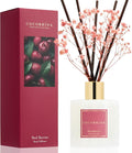 Reed Diffuser - Red Berries 6.7 fl oz Reed Diffuser with Sticks, Home Bedrrom Bathroom Shelf Decor