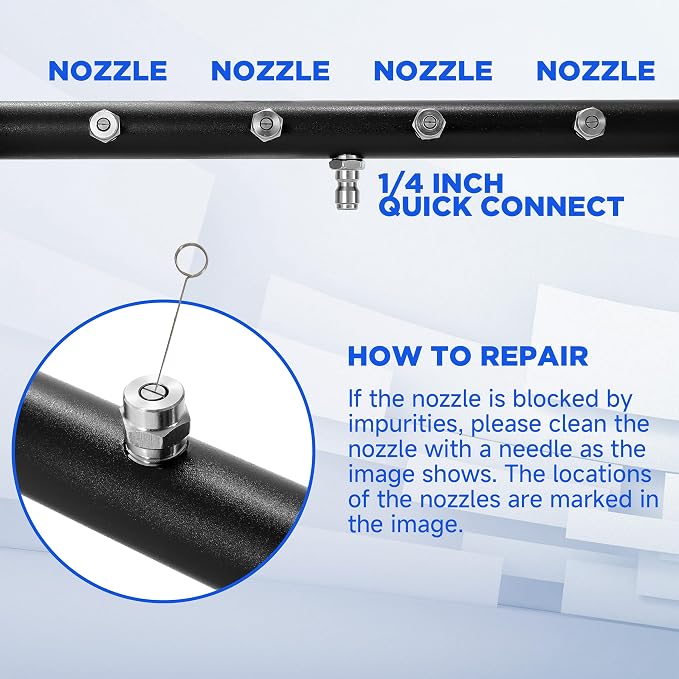 Tool Daily Pressure Washer Undercarriage Cleaner 16 Inch, 2 Extension Wands | Undercarriage Pressure Washer Attachment, Under Car Wash, 1/4" Quick Connect, 4000 PSI