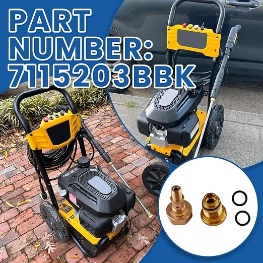 7115203BBK Bolt Replacement Kit Compatible with Cold Water Pressure Washer, Fits for DXPW3224, DXPW3224i, DXPW3324, DXPW3324i Pressure Washer Models