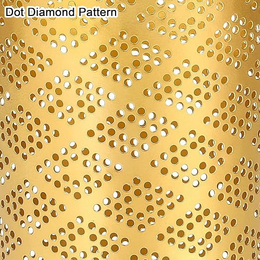 Metal Gold Trash Can, Modern Cylindrical Waste Bin for Small Spaces | 7.28" D x 10" H Luxury Gold Garbage Can | Metal Waste Basket for Office Bathroom Bedroom Decor | Modern Home Accent