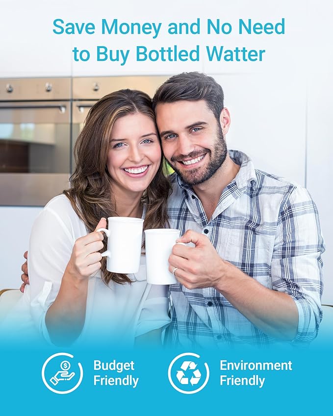 AQUA CREST XWF Replacement for GE® XWF, NSF Certified Refrigerator Water Filter, 2 Filters (Not XWFE®)