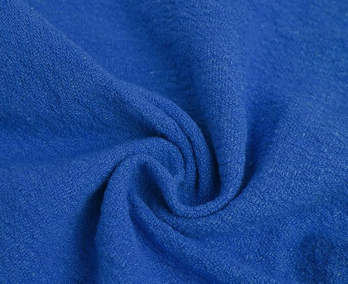 Cotton Shop Towels - Pack of 50 Cleaning Rags 12'' x 14'' - Super Soft and Absorbent Shop Rags for House - Multipurpose Cleaning Towels for Automobiles, Industries, Garage