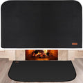 INNO STAGE Fireplace Rugs Blanket Fire Resistant 28 X 47 X 0.04 Inch | D Shape, Fire-proof Hearth Mat Carpet, Protector in Front of Stove, Decks, Indoor, Outdoor, Fire Pit, Grill&Floor