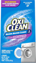 OxiClean Washing Machine Cleaner with Odor Blasters, 4 Count | Washing Machine Odor Eliminator, Removes Odor-Causing Residue, HE & Standard Washer Safe, Septic Safe