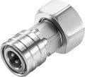 Garden Hose to Pressure Washer Adapter, 3/4" GHT to 1/4" | Stainless Steel Quick Connect, Convert Water Hoses to Power Washer Connector