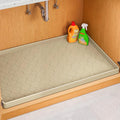 Jin&Bao Waterproof Under Sink Mat 28" x 19", Thick Silicone Mat Cabinet Protector for Kitchen and Bathroom, Shelf Liner, Home Organizer and Storage, Multipurpose Tray for Gadgets and Essentials