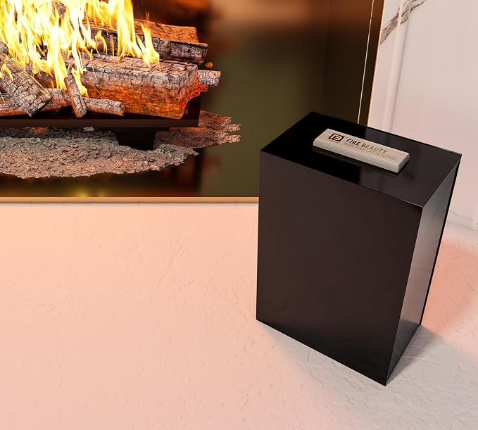 Fire Beauty Galvanized Steel Fire Starter Fireplace Storage Box（small） | Galvanized Steel Rust Resistance, Oak Anti-Scald Handle, Multi-Scene Household Storage