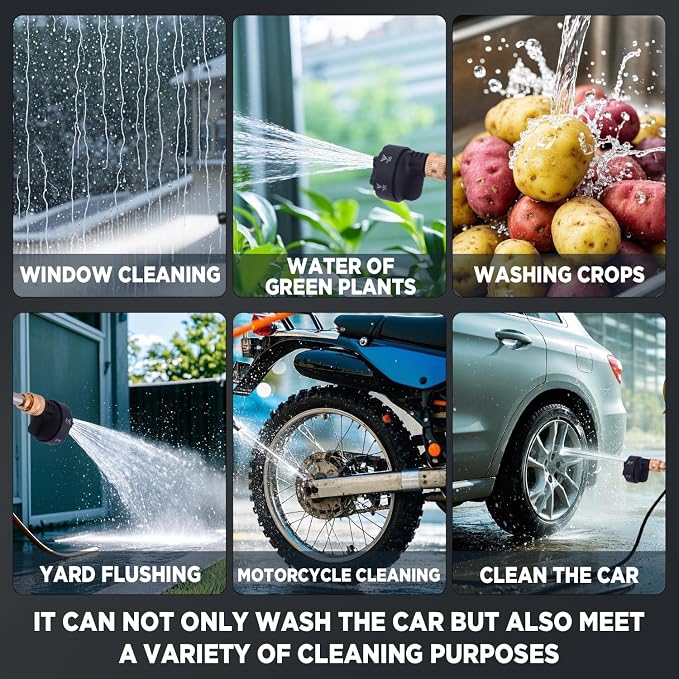 Portable Cordless Pressure Washer with Water Tank - High Pressure Car Washer, 20V Battery-Powered, Wireless Mini Pressure Washer for Cars, Home, Patio, and Outdoor Cleaning