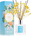 Reed Diffuser Set,3.38 fl oz (100 ml) - Coastal Citrus Oil Diffusers with 8 Reed Sticks, Home Fragrance Reed Diffuser for Bathroom Shelf Decor