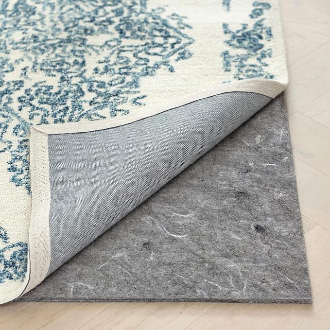 RUGPADUSA - Dual Surface - 6'x9' - 1/8" Thick - Felt + Rubber - Non-Slip Backing Rug Pad - Adds Low-Profile Comfort and Protection