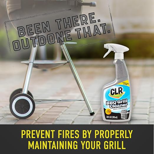 CLR Brands Grill Cleaner and Degreaser Spray, 26 oz. Bottle | Removes Burnt Food, Grease and Grime from Grates and Racks, Pellet and Electric Smokers