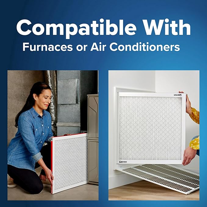 Filtrete 14x20x1 AC Furnace Air Filter, MERV 11, MPR 1000, Micro Allergen Defense, 3-Month Pleated 1-Inch Electrostatic Air Cleaning Filter, 6 Pack (Actual Size 13.81x19.81x0.81 in)