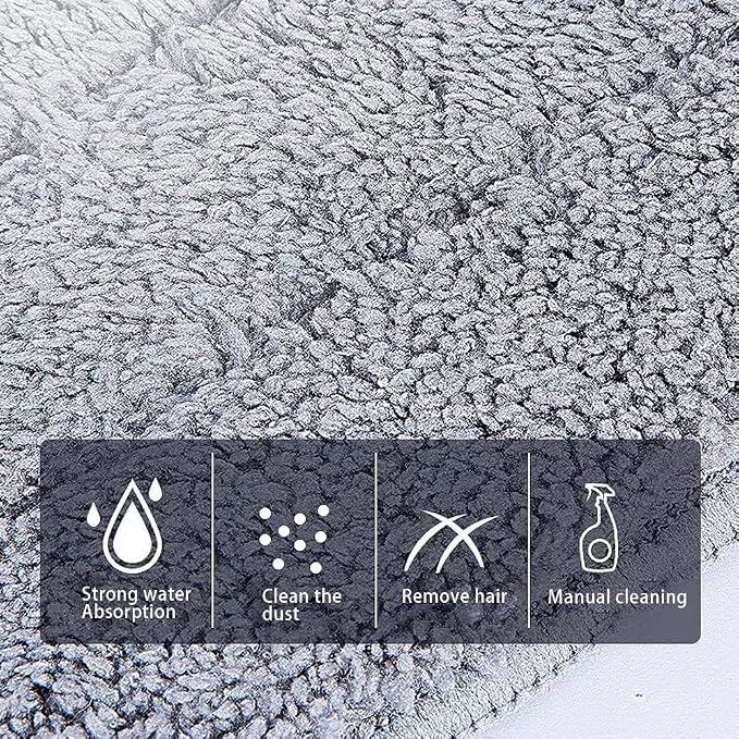 24 Inch Microfiber Mop Pads 6 Pack for Hardwood Tile Laminate Deep Clean | Absorption Reusable Flat Mop Pads for Floor Cleaning Fits 24-inch Mop Heads Washable and Durable Wet/Dry Home Cleaning