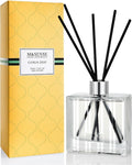 M&SENSE Reed Diffuser Set, Citrus Zest, 7.04 oz Natural Essential Oil | Non-Toxic Organic, Long-Lasting Fragrance, Ideal for Kitchen Home Office, Gifts for Women