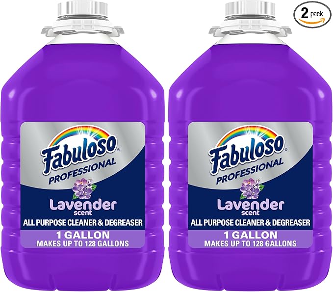 Fabuloso Professional All Purpose Cleaner & Degreaser - Lavender, 1 Gallon (Pack of 2)