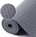 Shelf Liners for Kitchen Cabinets Refrigerator Liners Waterproof Kitchen Cupboard Liner Non-Slip Drawer Mats EVA Material Non Adhesive Fridge Liner for Shelves - Gray 17.5 x 236.2 Inches x 2 Rolls