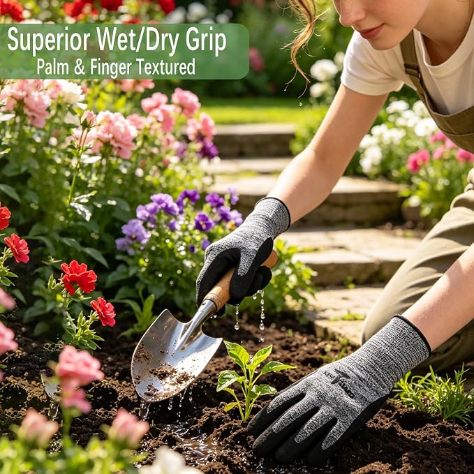 8 Pairs gloves for men gardening gloves,garden gloves for women,Breathable latex dipped gloves,Suitable for weeding and warehouse handling
