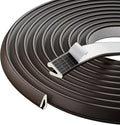 V Shape Foam Weather Stripping Door Frame Seal Strip 2Pcs×26FT Brown, Draft Stopper, Insulation Winter, Weatherstripping, Gap Sealing, Soundproofing, Self-adhesive Used for Exterior Front Door Side
