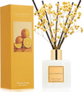 Reed Diffuser - Tuscan Orange 6.7 fl oz Reed Diffuser with Sticks, Home Bedrrom Bathroom Shelf Decor
