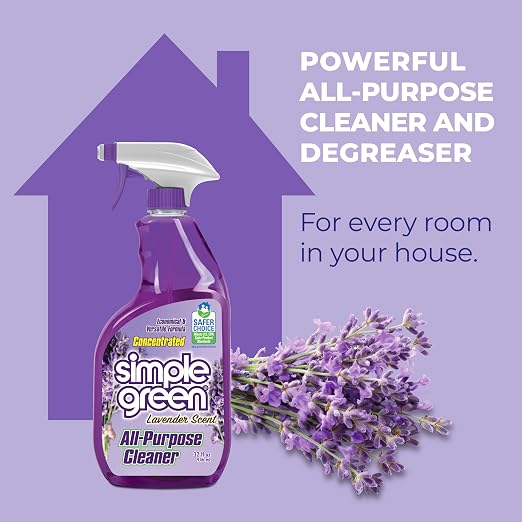 Simple Green AllPurpose Cleaner, 32 Fl Oz (Pack of 3), Lavender, 96 Fl Oz