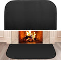 INNO STAGE Fireplace Rugs Blanket Fire Resistant 24 X 42 X 0.04 Inch | D Shape, Fire-proof Hearth Mat Carpet, Protector in Front of Stove, Decks, Indoor, Outdoor, Fire Pit, Grill&Floor