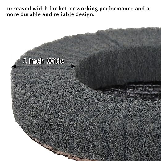 15Pcs 180# 320# 600# Scour Flap Disc 4 1/2 Inch Angle Grinder Attachment for Metal & Wood Scouring Pads Polishing Wheel Sanding Disc Paint Rust Remover