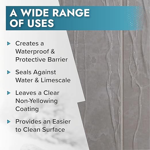 Polar Tile & Grout Sealer Clear Aerosol Spray - 6 x 13.5 Fl Oz | Instantly Waterproofs and Protects Floor Tile Grout | Ideal for Bathroom, Shower & Kitchen | Interior & Exterior Tile Sealer