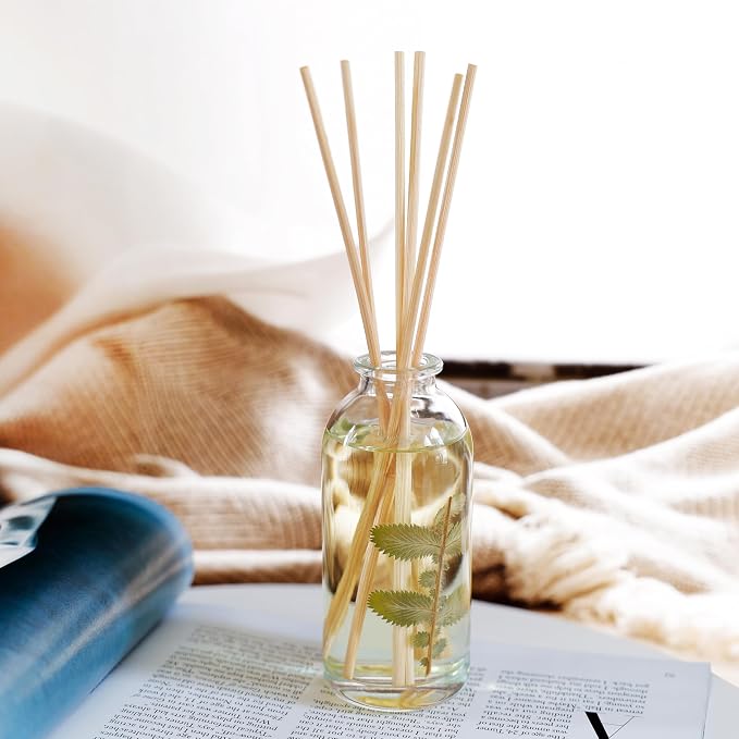 Reed Diffuser Set, Gingerbread Cookie - Bathroom Shelf Décor | Warm Vanilla, Nutmeg, Cinnamon & Ginger, Made in the USA