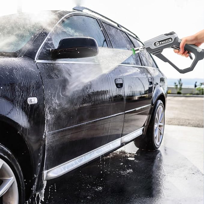 PWACCS Pressure Washer Foam Cannon Gun, Short Power Washer Wand, 1.5 Liter | Car Wash Kit Foam Cannon, 1/4" Quick Connector, Pressure Wash Handle, M22 Male Inlet, 4000 PSI