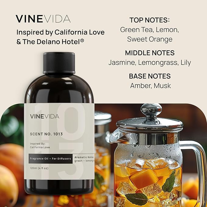 VINEVIDA (16oz) Hotel Fragrance Collection Diffuser Oil - Hotel Scents Diffusers for Home - Cold Air Diffuser Oil - Hotel Scent Essential Oil - Scent No.1013 Inspired by The Delano Hotel