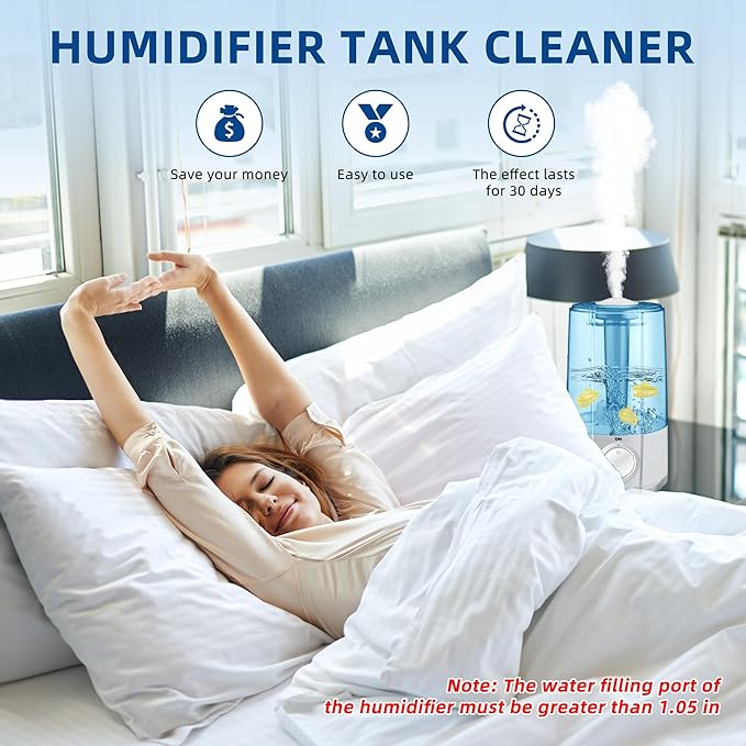 AMI PARTS Universal Humidifier Cleaner Fish for All Humidifiers and Fish Tank, Purifie Water, Soften Hard Water, Prevents Hard Water Build-Up, Humidifier Cleaner Float Submarine(6 Pack)